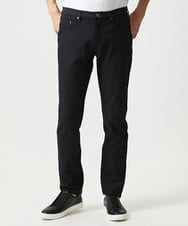 MNLAI61230 MICHEL KLEIN HOMME(ミッシェルクラン オム) 【撥水】プレビアヘリンボン5ポケットパンツ ブラック