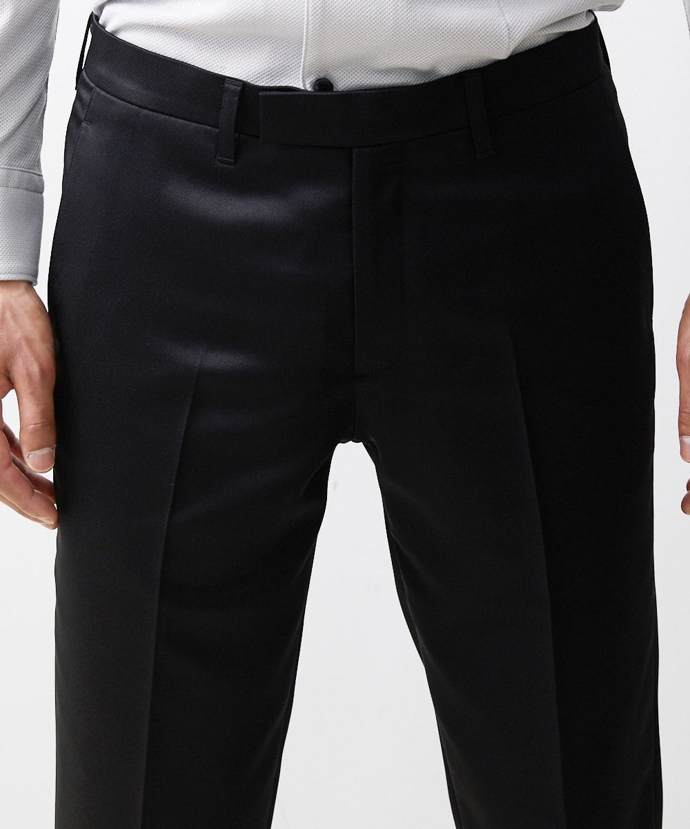 MNLAV80250 MICHEL KLEIN HOMME(ミッシェルクラン オム) フォーマルブラックスラックスパンツ ブラック