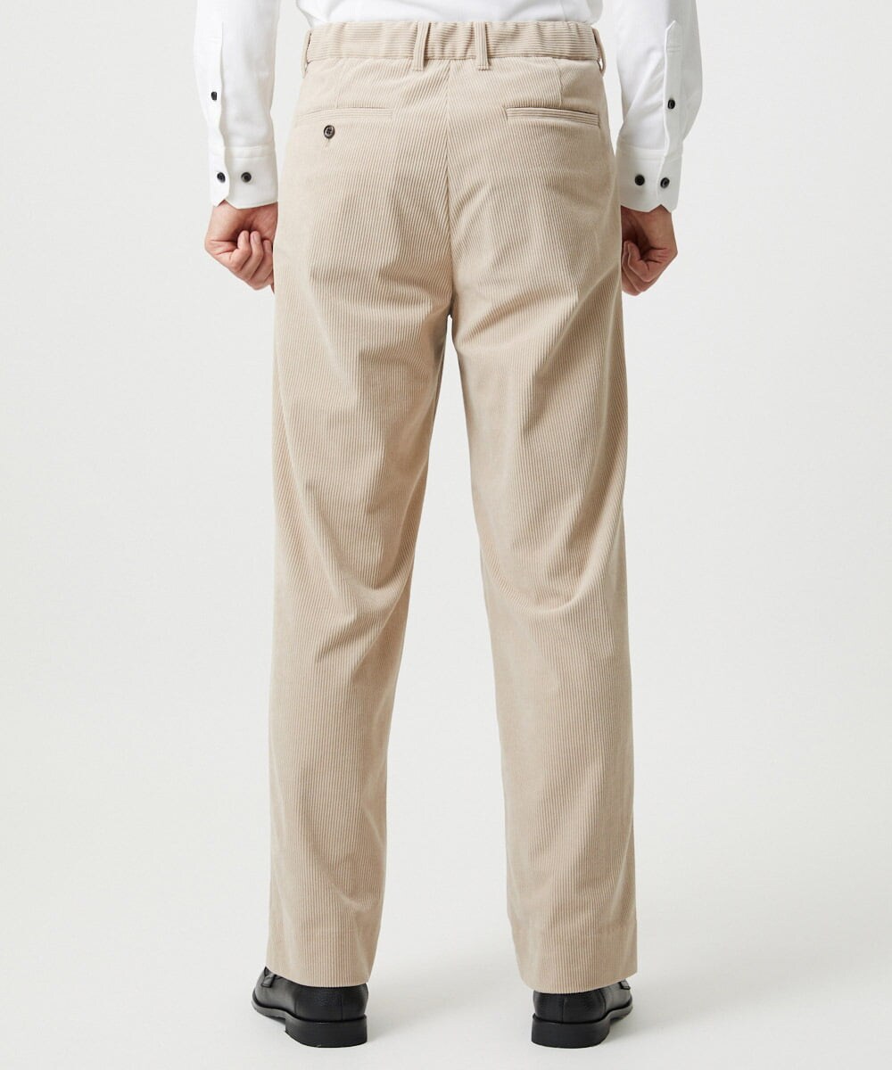 MNLCG62250 MICHEL KLEIN HOMME(ミッシェルクラン オム) 【セットアップ】コーデュロイスラックスワイドパンツ オフホワイト