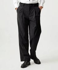 MNLCG62250 MICHEL KLEIN HOMME(ミッシェルクラン オム) 【セットアップ】コーデュロイスラックスワイドパンツ ブラック