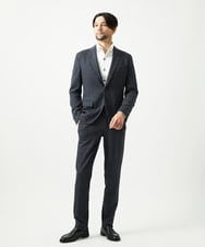 MNLCI06290 MICHEL KLEIN HOMME(ミッシェルクラン オム) 【セットアップ】グレンチェック柄スラックスパンツ ダークグレー