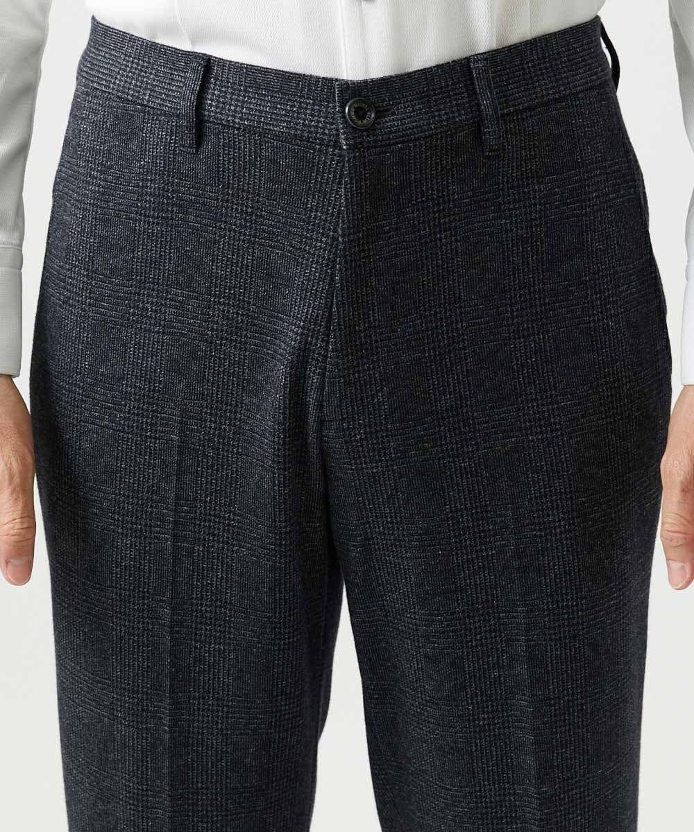 MNLCI06290 MICHEL KLEIN HOMME(ミッシェルクラン オム) 【セットアップ】グレンチェック柄スラックスパンツ ダークグレー