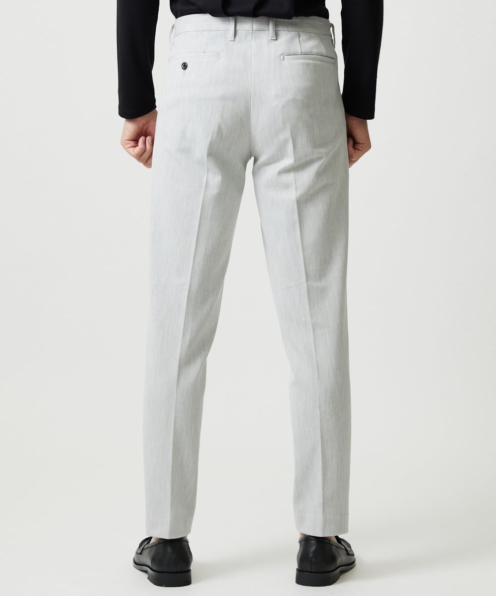 MNLCI57250 MICHEL KLEIN HOMME(ミッシェルクラン オム) デニム調スラックスパンツ ライトグレー