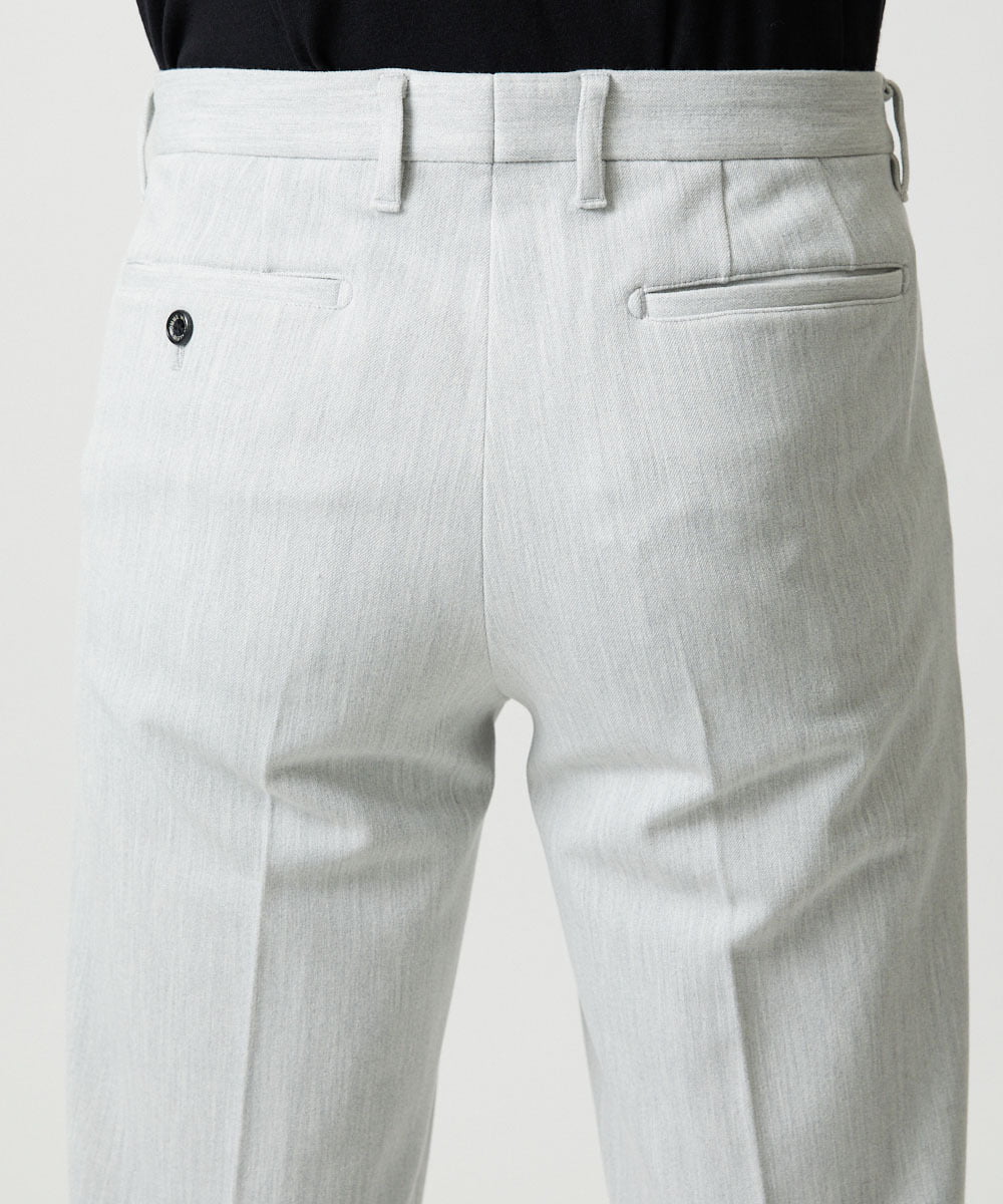 MNLCI57250 MICHEL KLEIN HOMME(ミッシェルクラン オム) デニム調スラックスパンツ ライトグレー