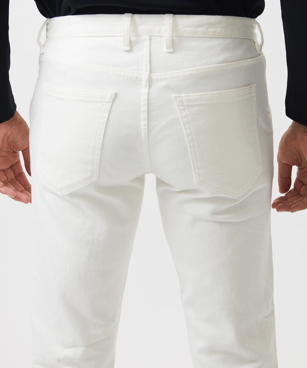 MNLDA53360 MICHEL KLEIN HOMME(ミッシェルクラン オム) 《日本製》ホワイトデニムパンツ ホワイト