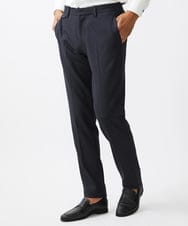 MNLDC09230 MICHEL KLEIN HOMME(ミッシェルクラン オム) ツイード調ストレッチスラックスパンツ セットアップ ネイビー