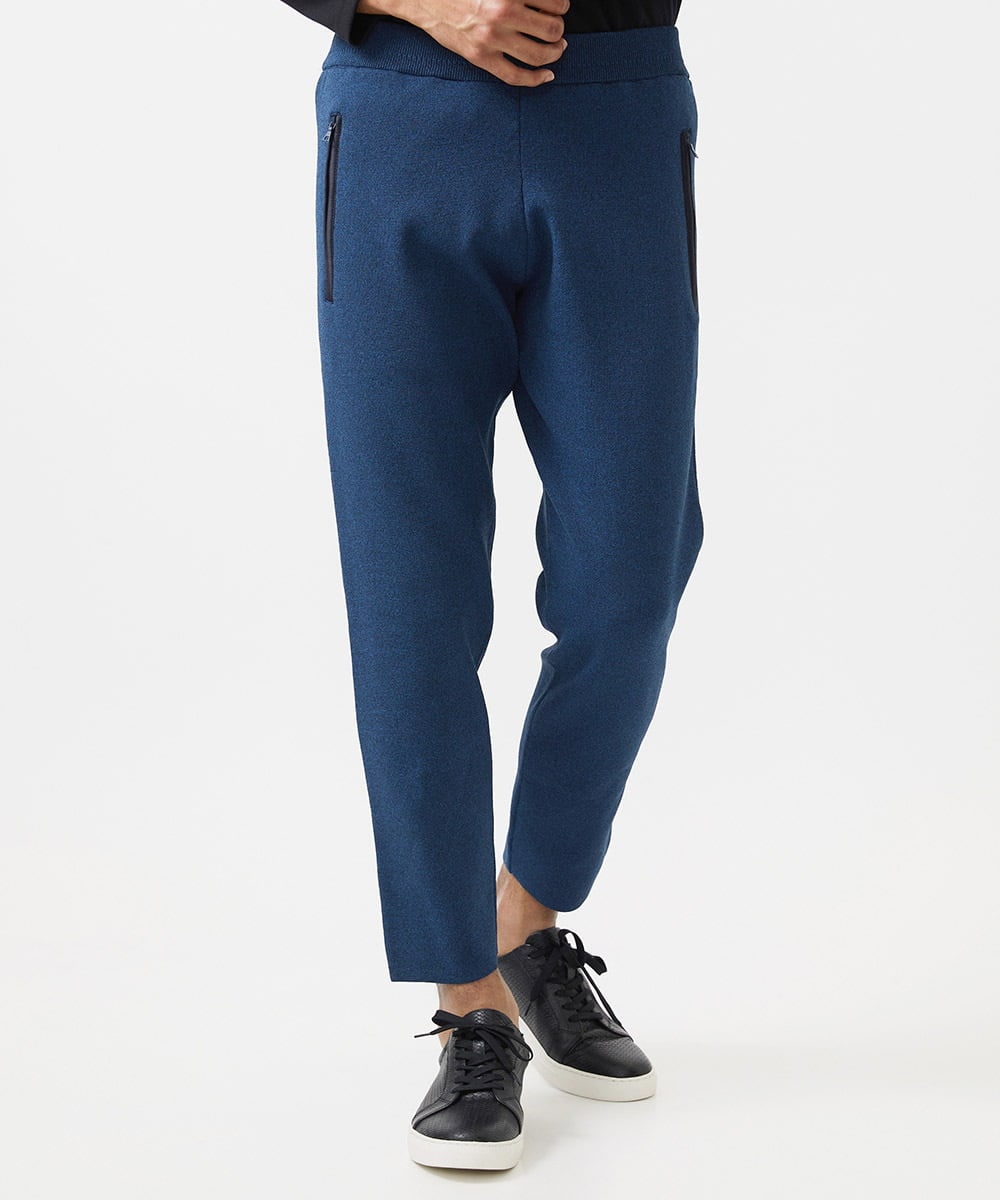 MNLDC52200 MICHEL KLEIN HOMME(ミッシェルクラン オム) 【セットアップ】ニットトラックパンツ ブルー
