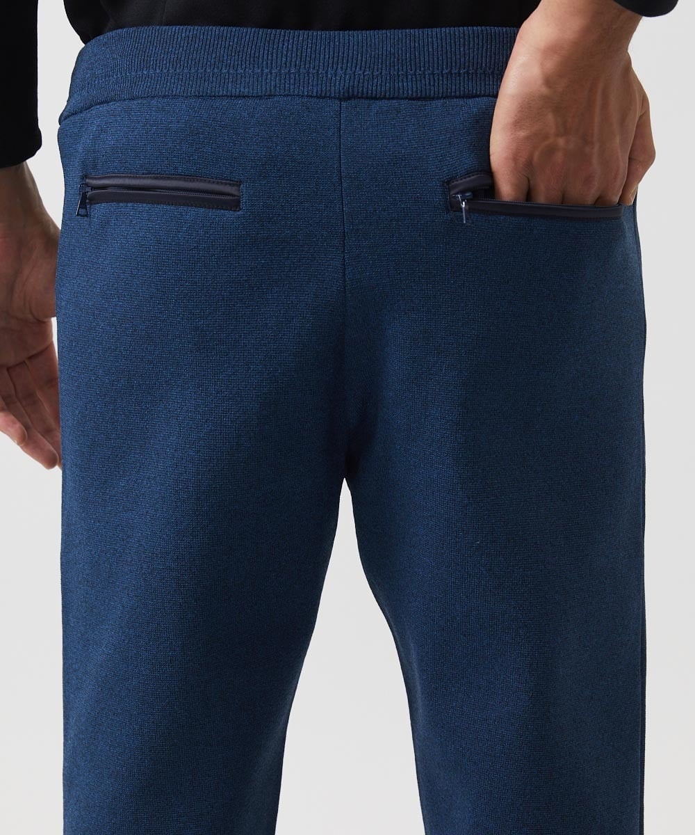 MNLDC52200 MICHEL KLEIN HOMME(ミッシェルクラン オム) 【セットアップ】ニットトラックパンツ ブルー