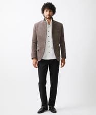 MNLDC58200 MICHEL KLEIN HOMME(ミッシェルクラン オム) ツイード調ストレッチ5ポケットパンツ セットアップ ブラック