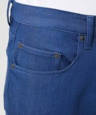 MNLDD50170 MICHEL KLEIN HOMME(ミッシェルクラン オム) 【撥水】プレビアシャンブレー5ポケットパンツ ブルー