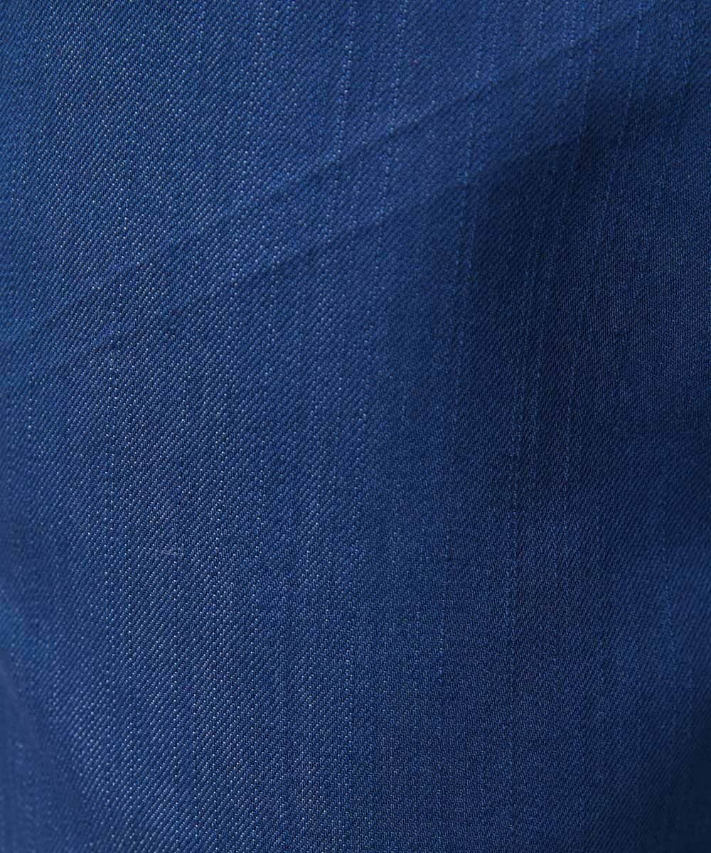 MNLDD50170 MICHEL KLEIN HOMME(ミッシェルクラン オム) 【撥水】プレビアシャンブレー5ポケットパンツ ブルー