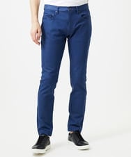 MNLDD50170 MICHEL KLEIN HOMME(ミッシェルクラン オム) 【撥水】プレビアシャンブレー5ポケットパンツ ブルー