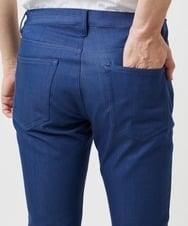MNLDD50170 MICHEL KLEIN HOMME(ミッシェルクラン オム) 【撥水】プレビアシャンブレー5ポケットパンツ ブルー