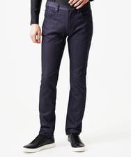 MNLDE50170 MICHEL KLEIN HOMME(ミッシェルクラン オム) 【撥水】プレビアシャンブレー5ポケットパンツ ネイビー