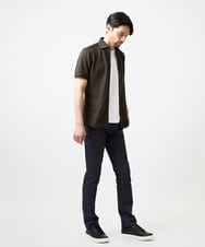 MNLDE50170 MICHEL KLEIN HOMME(ミッシェルクラン オム) 【撥水】プレビアシャンブレー5ポケットパンツ ネイビー