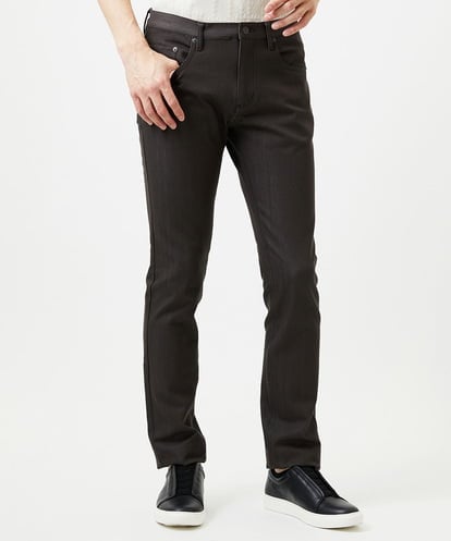 MNLDE50170 MICHEL KLEIN HOMME 【撥水】プレビアシャンブレー5ポケットパンツ