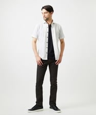 MNLDE50170 MICHEL KLEIN HOMME(ミッシェルクラン オム) 【撥水】プレビアシャンブレー5ポケットパンツ ブラウン