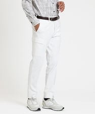 MNLDX62250 MICHEL KLEIN HOMME(ミッシェルクラン オム) プレビアシャンブレーカーゴパンツ 撥水 ホワイト(90)