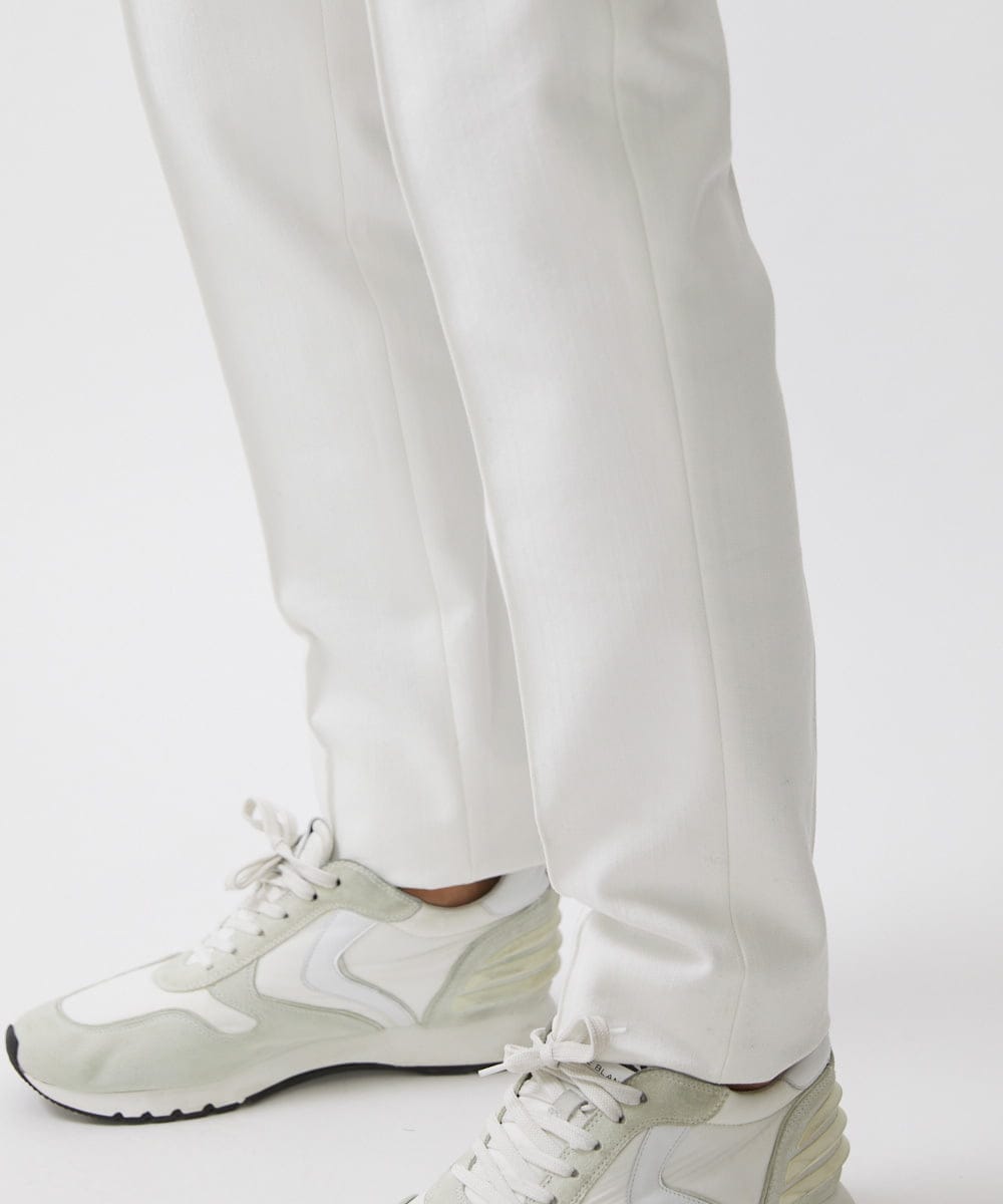 MNLDX62250 MICHEL KLEIN HOMME(ミッシェルクラン オム) プレビアシャンブレーカーゴパンツ 撥水 ホワイト(90)