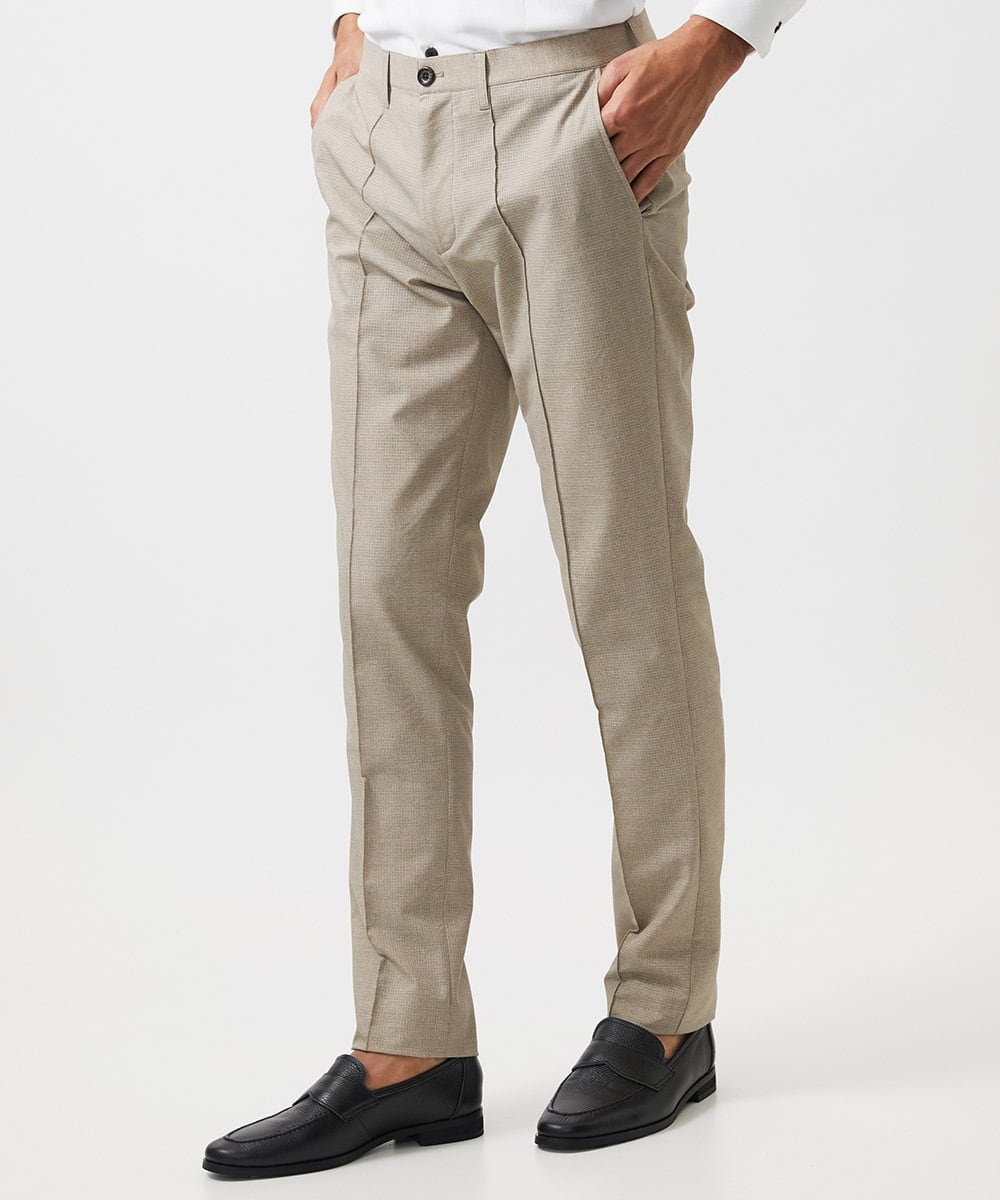 MNLGC55250 MICHEL KLEIN HOMME(ミッシェルクラン オム) 【セットアップ】メッシュスラックスパンツ ベージュ