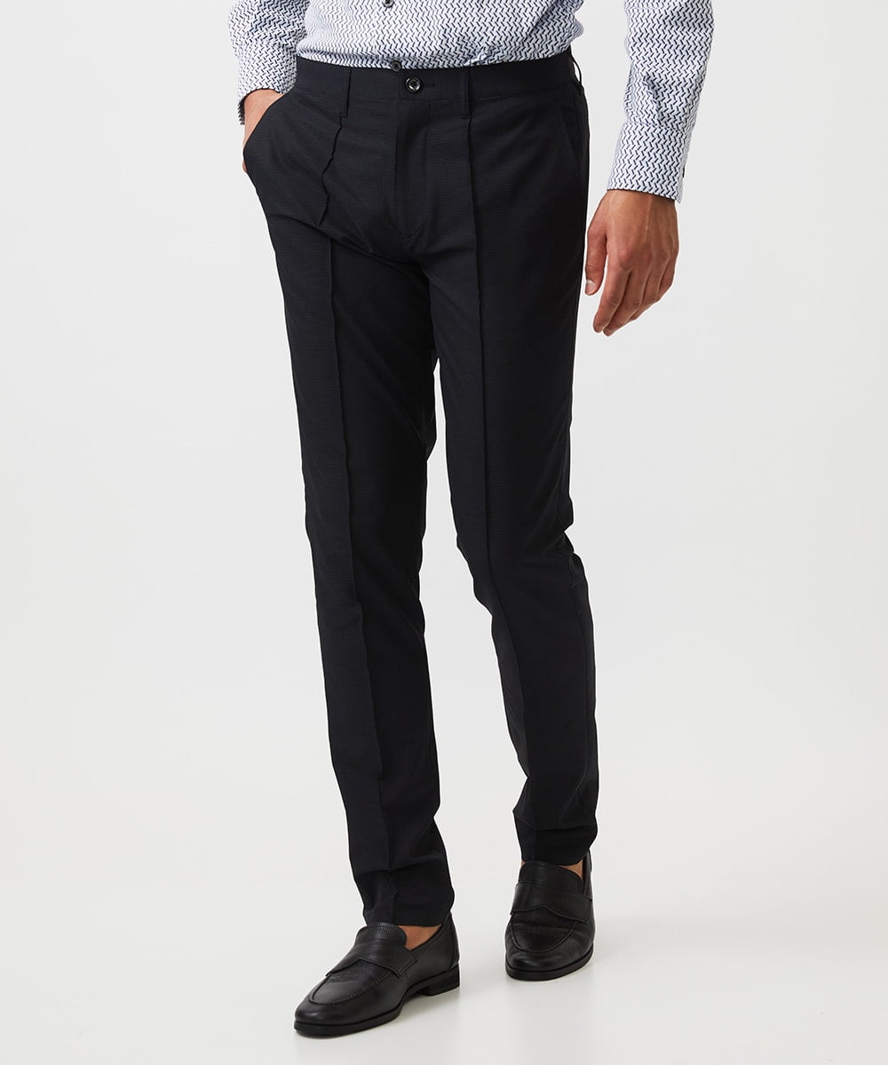MNLGC55250 MICHEL KLEIN HOMME(ミッシェルクラン オム) 【セットアップ】メッシュスラックスパンツ ブラック