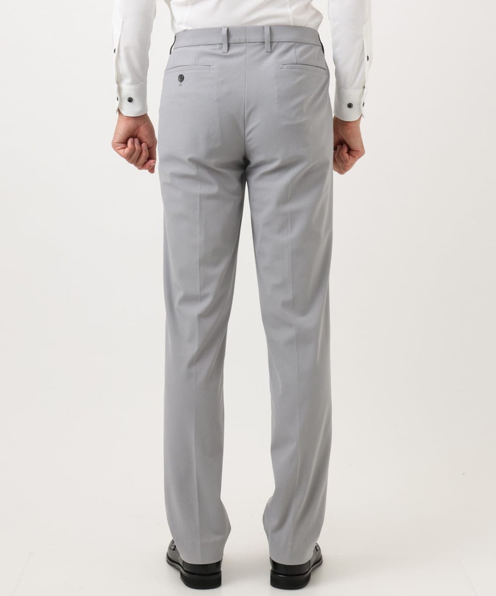MNLGD03230 MICHEL KLEIN HOMME(ミッシェルクラン オム) 【セットアップ】コットンライクストレッチスラックスパンツ グレー