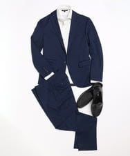 MNLGD55200 MICHEL KLEIN HOMME(ミッシェルクラン オム) 【セットアップ】メッシュテーラードスラックスパンツ ネイビー