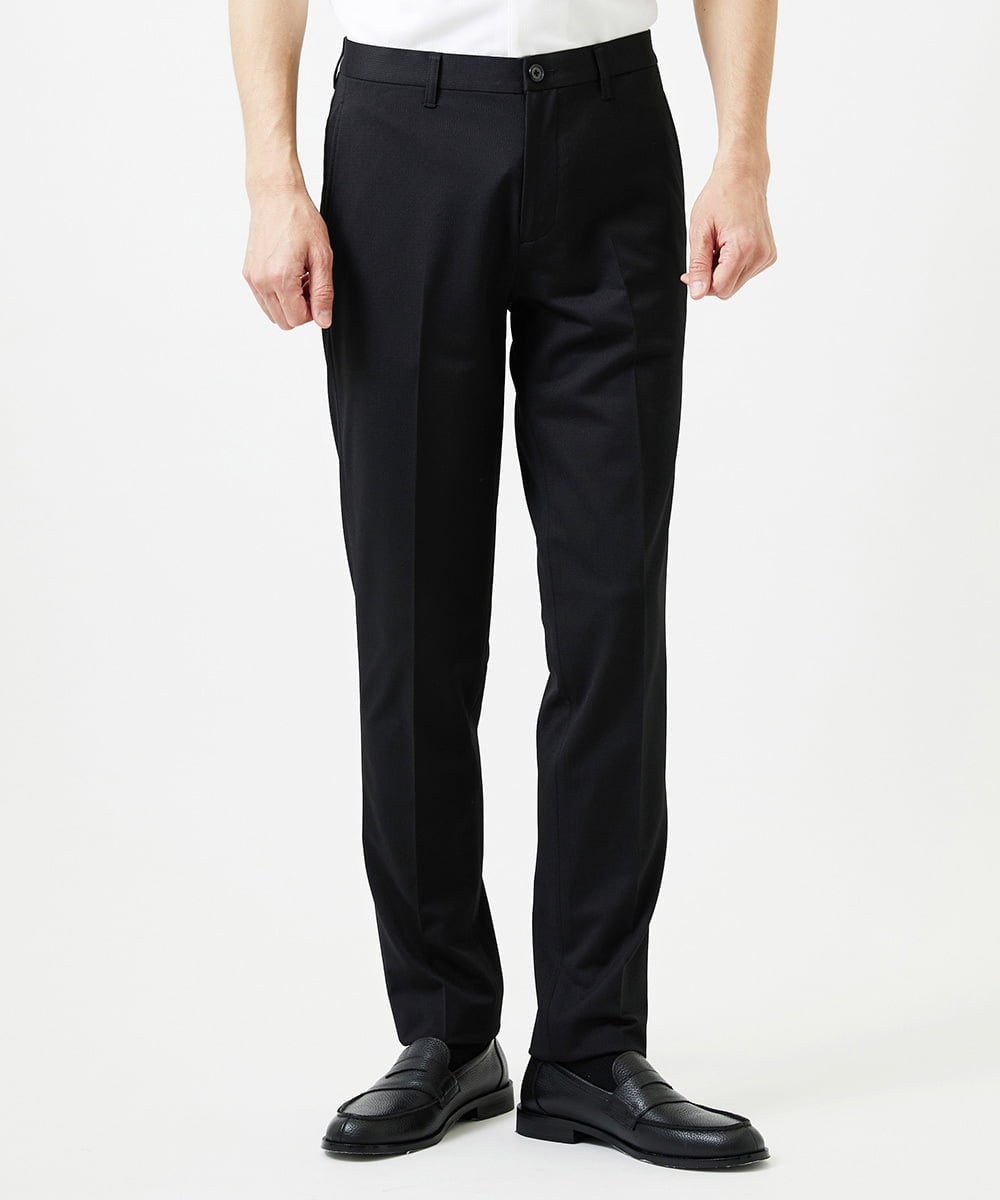 MNLGD55200 MICHEL KLEIN HOMME(ミッシェルクラン オム) 【セットアップ】メッシュテーラードスラックスパンツ ブラック