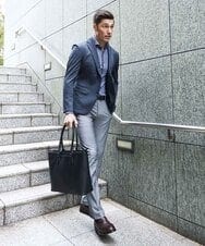 MNLGD62230 MICHEL KLEIN HOMME(ミッシェルクラン オム) 4wayストレッチスラックスパンツ グレー