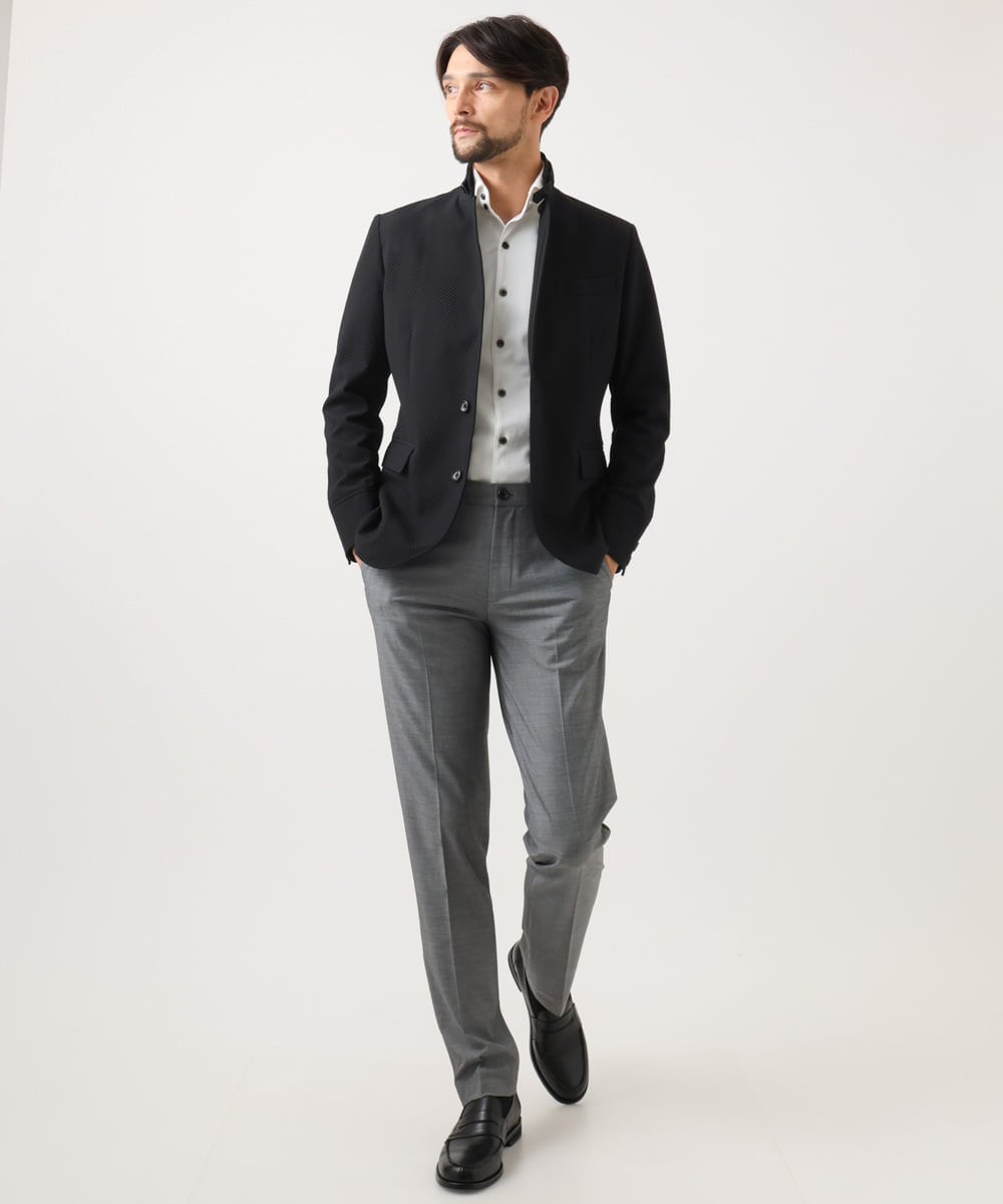 MNLGD62230 MICHEL KLEIN HOMME(ミッシェルクラン オム) 4wayストレッチスラックスパンツ グレー