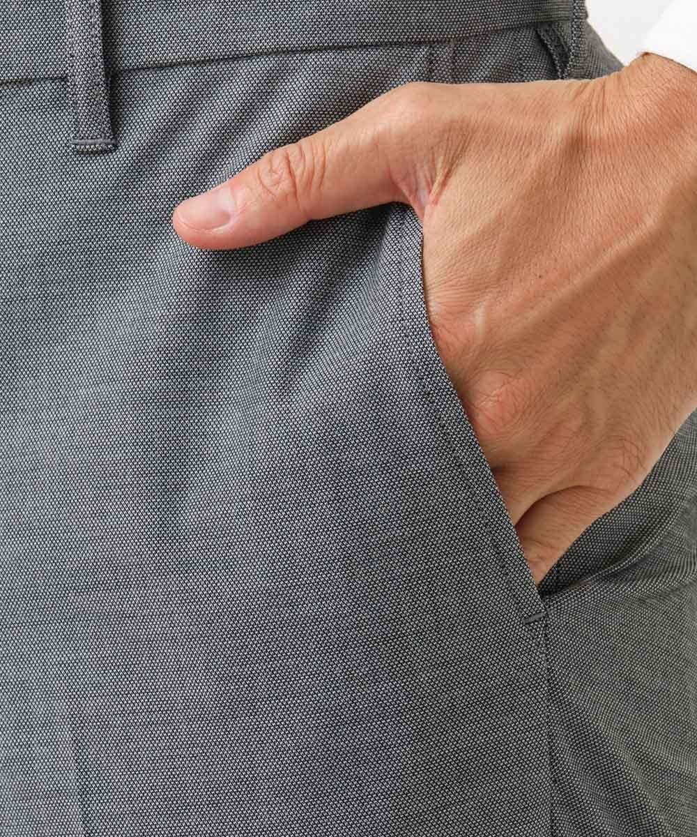 MNLGD62230 MICHEL KLEIN HOMME(ミッシェルクラン オム) 4wayストレッチスラックスパンツ グレー