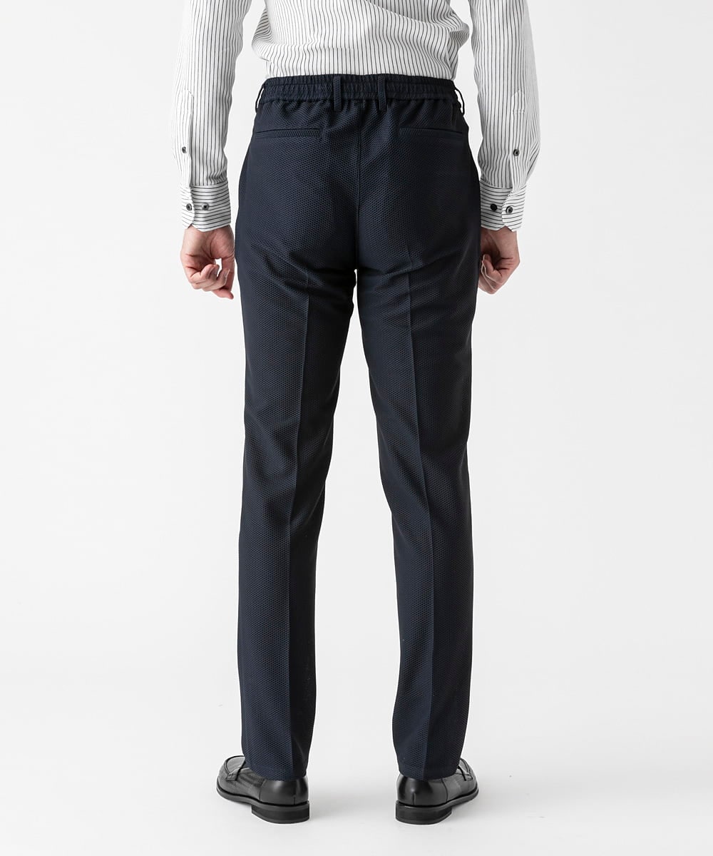 MNLGF56250 MICHEL KLEIN HOMME(ミッシェルクラン オム) 【セットアップ】ストレッチスラックスパンツ ネイビー
