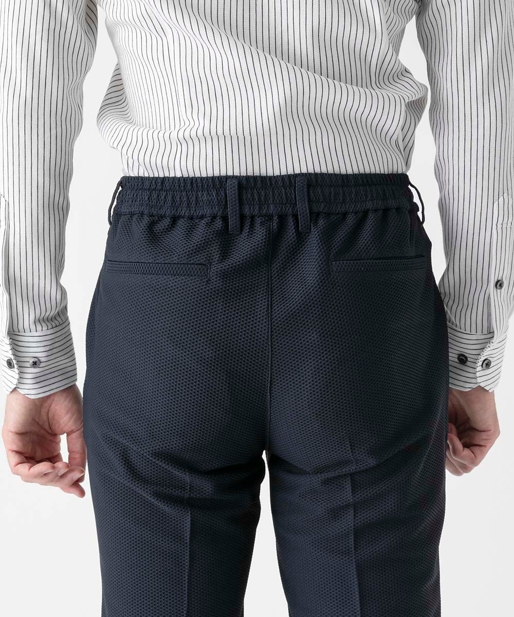 MNLGF56250 MICHEL KLEIN HOMME(ミッシェルクラン オム) 【セットアップ】ストレッチスラックスパンツ ネイビー