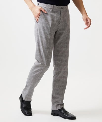 MNLHF08230 MICHEL KLEIN HOMME 【セットアップ】グレンチェック柄スラックスパンツ