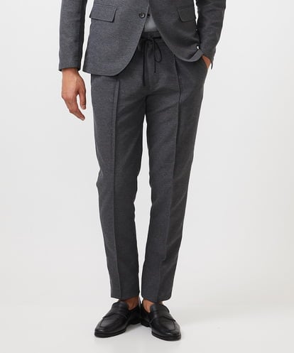 MNLJC07250 MICHEL KLEIN HOMME 【セットアップ】カラミメッシュスラックスイージーパンツ