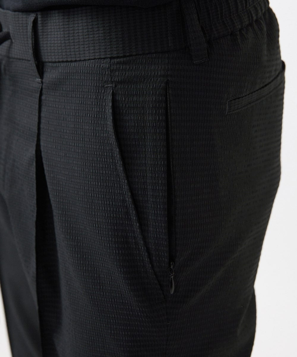 MNLJC63250 MICHEL KLEIN HOMME(ミッシェルクラン オム) 【セットアップ】ワンタックイージーパンツ ブラック