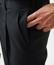 MNLJC63250 MICHEL KLEIN HOMME(ミッシェルクラン オム) 【セットアップ】ワンタックイージーパンツ ブラック
