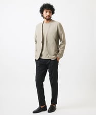 MNLJC63250 MICHEL KLEIN HOMME(ミッシェルクラン オム) 【セットアップ】ワンタックイージーパンツ ブラック