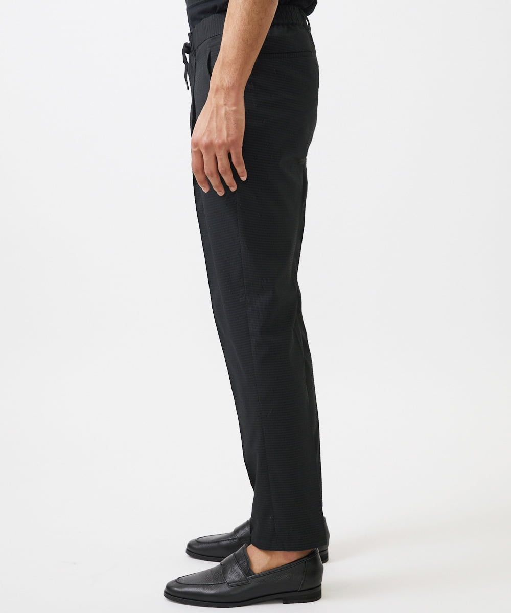 MNLJC63250 MICHEL KLEIN HOMME(ミッシェルクラン オム) 【セットアップ】ワンタックイージーパンツ ブラック