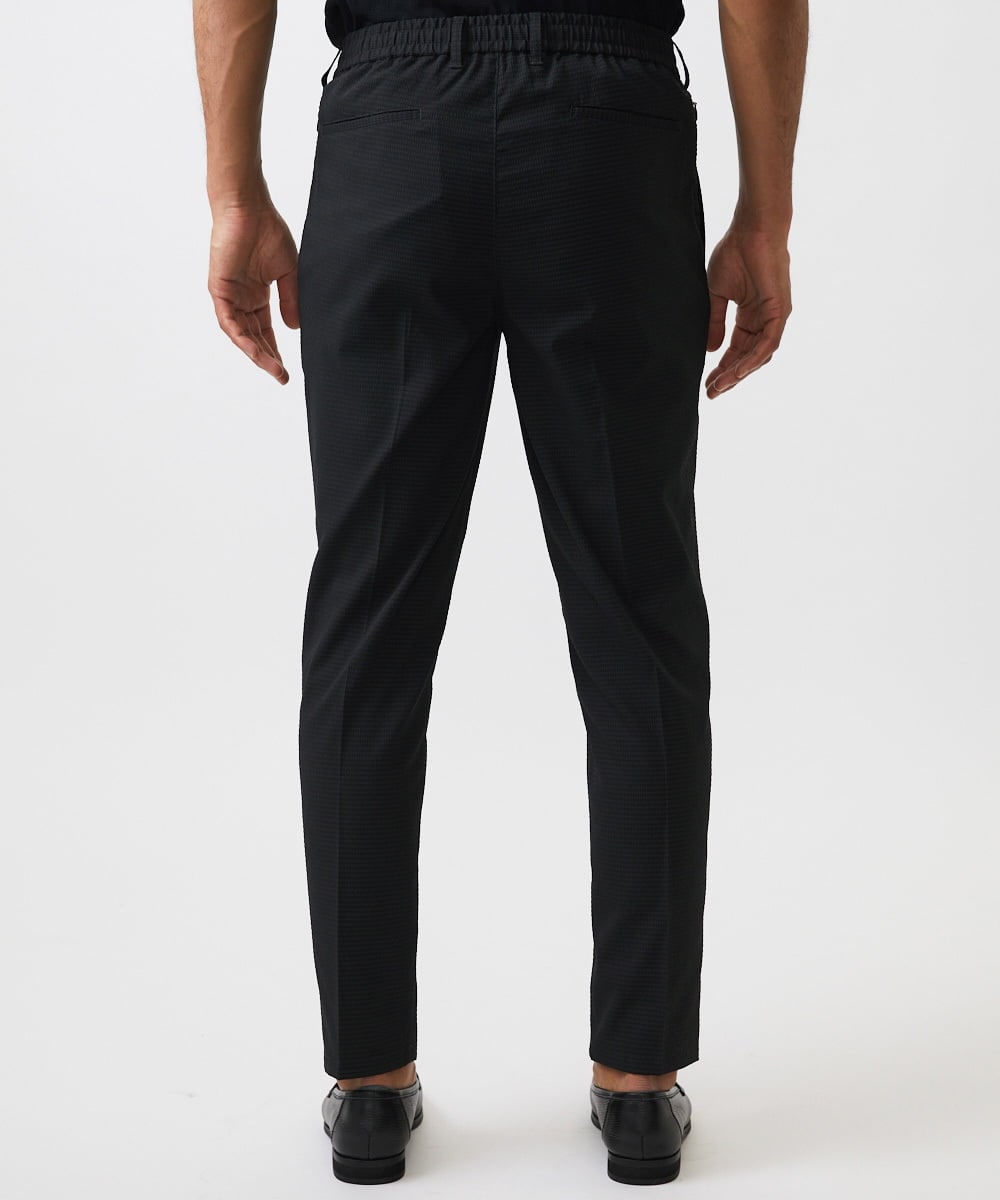 MNLJC63250 MICHEL KLEIN HOMME(ミッシェルクラン オム) 【セットアップ】ワンタックイージーパンツ ブラック