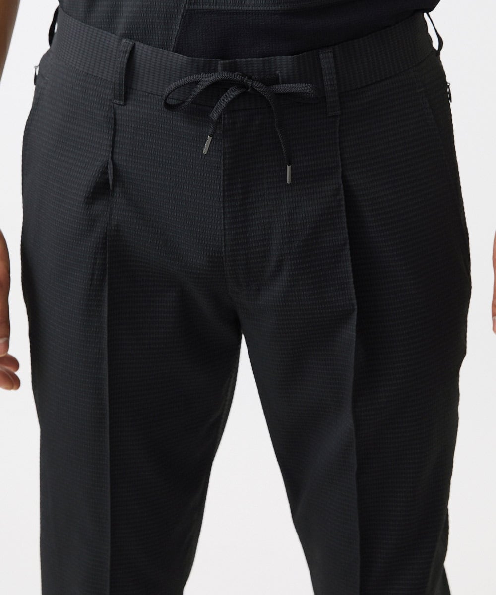 MNLJC63250 MICHEL KLEIN HOMME(ミッシェルクラン オム) 【セットアップ】ワンタックイージーパンツ ブラック