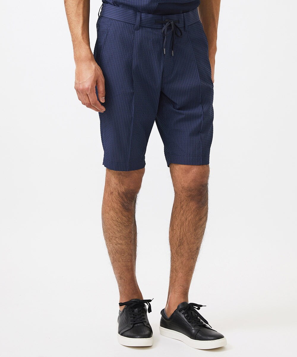 MNLJC65230 MICHEL KLEIN HOMME(ミッシェルクラン オム) 【セットアップ】ショート丈パンツ ネイビー