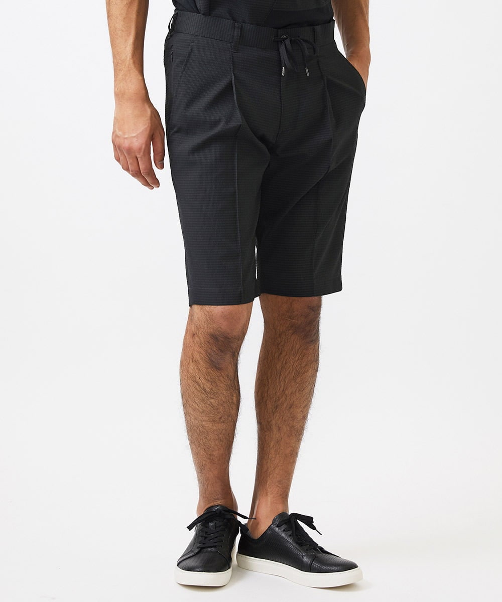 MNLJC65230 MICHEL KLEIN HOMME(ミッシェルクラン オム) 【セットアップ】ショート丈パンツ ブラック