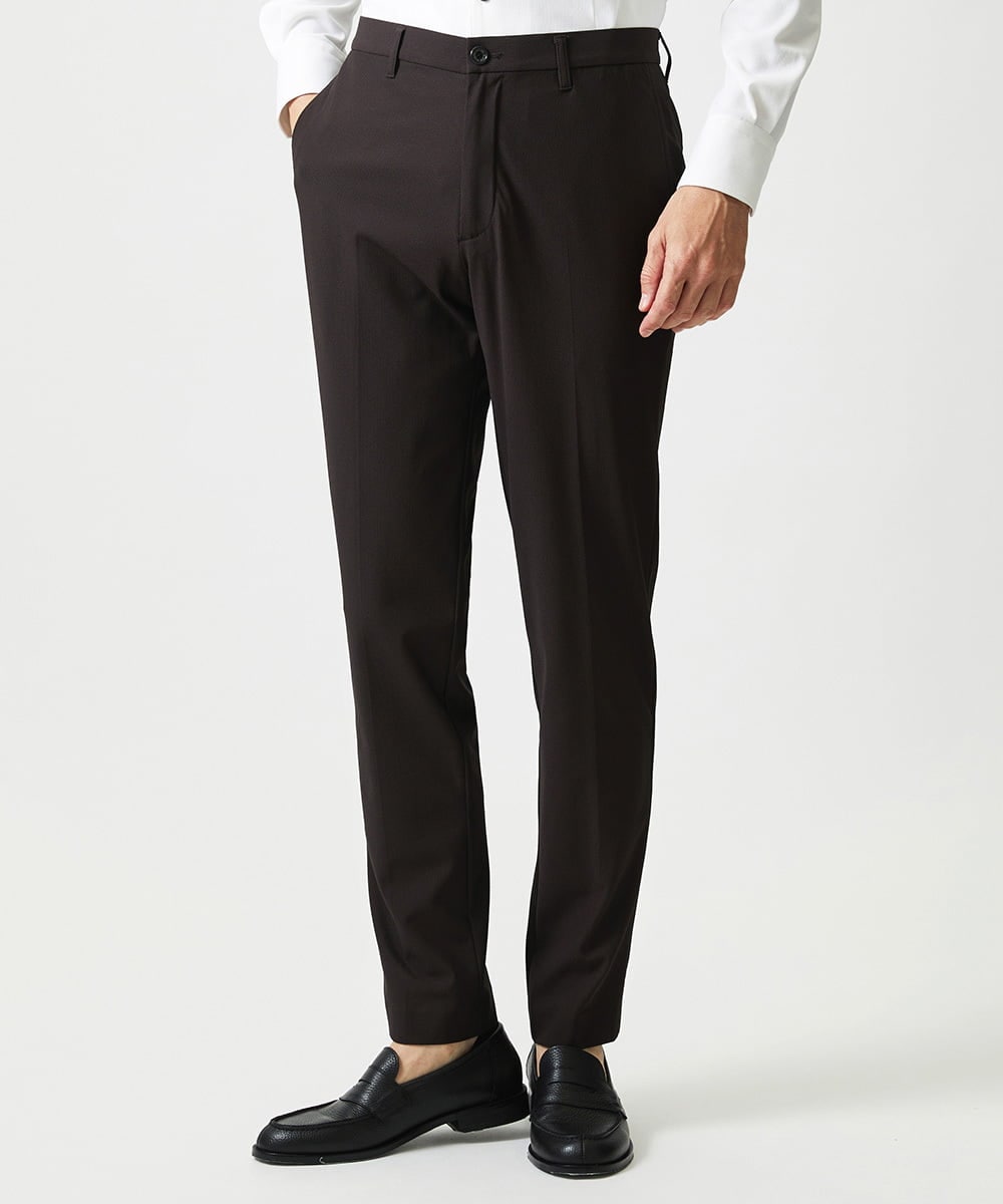 MNLJF01230 MICHEL KLEIN HOMME(ミッシェルクラン オム) 【セットアップ】トリコットメッシュスラックスジャケット ブラウン
