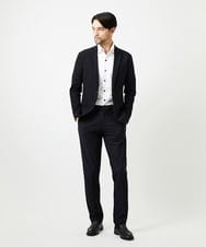MNLJF01230 MICHEL KLEIN HOMME(ミッシェルクラン オム) 【セットアップ】トリコットメッシュスラックスジャケット ブラック