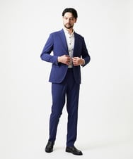 MNLJF09200 MICHEL KLEIN HOMME(ミッシェルクラン オム) 【セットアップ】サッカースラックスパンツ ブルー