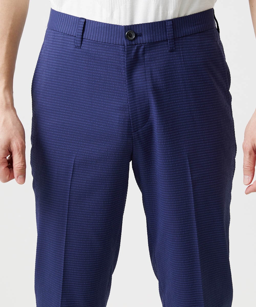 MNLJF09200 MICHEL KLEIN HOMME(ミッシェルクラン オム) 【セットアップ】サッカースラックスパンツ ブルー