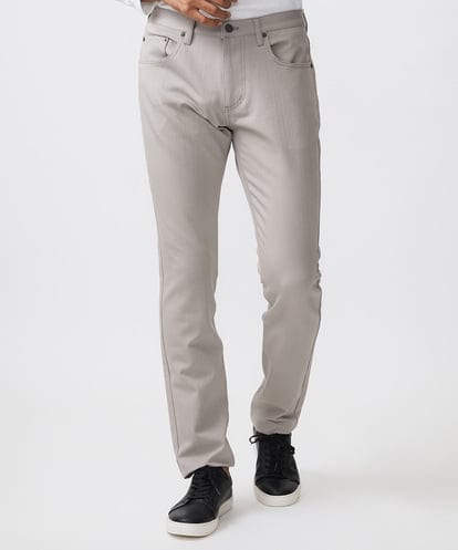 MNLTB50170 MICHEL KLEIN HOMME 【撥水】プレビアシャンブレー5ポケットパンツ