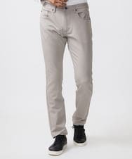 MNLTB50170 MICHEL KLEIN HOMME(ミッシェルクラン オム) 【撥水】プレビアシャンブレー5ポケットパンツ ベージュ