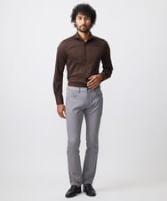 MNLTB50170 MICHEL KLEIN HOMME(ミッシェルクラン オム) 【撥水】プレビアシャンブレー5ポケットパンツ グレー